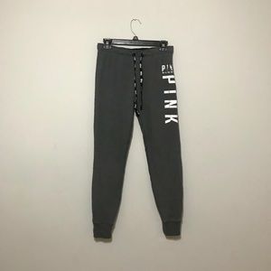 Charcoal Gray PINK Joggers